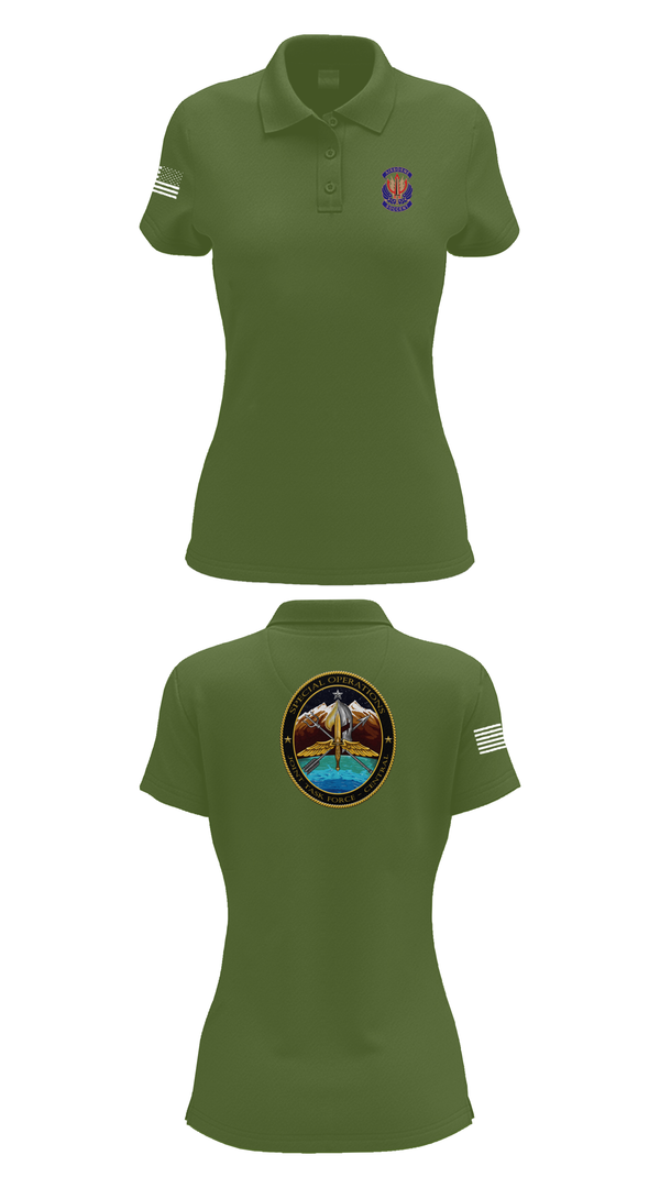 Womens Short Sleeve Performance Polo, IWTF-C, Air Force, Teamtime, Team time, sublimation, custom sports apparel, team uniforms, spirit wear, spiritwear, sports uniforms, custom shirts, team store, custom team store, fundraiser sports, apparel fundraiser