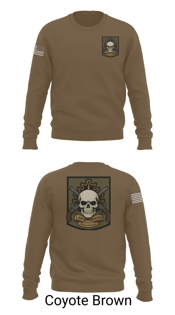 Crew Neck Sweatshirt, 430th MP Detachment, , Teamtime, Team time, sublimation, custom sports apparel, team uniforms, spirit wear, spiritwear, sports uniforms, custom shirts, team store, custom team store, fundraiser sports, apparel fundraiser