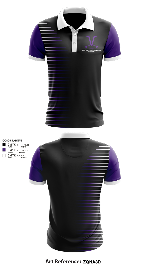 Short Sleeve Performance Polo, Niles North Athletics Vikings Basketball, Men's Basketball, Teamtime, Team time, sublimation, custom sports apparel, team uniforms, spirit wear, spiritwear, sports uniforms, custom shirts, team store, custom team store, fundraiser sports, apparel fundraiser