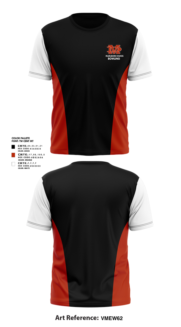 Short Sleeve Performance Shirt, Marlboro Dukes, Bowling, Teamtime, Team time, sublimation, custom sports apparel, team uniforms, spirit wear, spiritwear, sports uniforms, custom shirts, team store, custom team store, fundraiser sports, apparel fundraiser