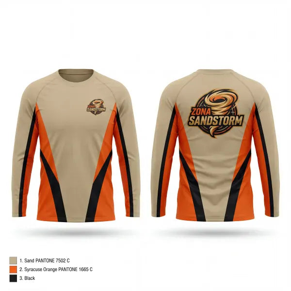 Long Sleeve Performance Shirt, Zona Sandstorm, Men's Basketball, Teamtime, Team time, sublimation, custom sports apparel, team uniforms, spirit wear, spiritwear, sports uniforms, custom shirts, team store, custom team store, fundraiser sports, apparel fundraiser