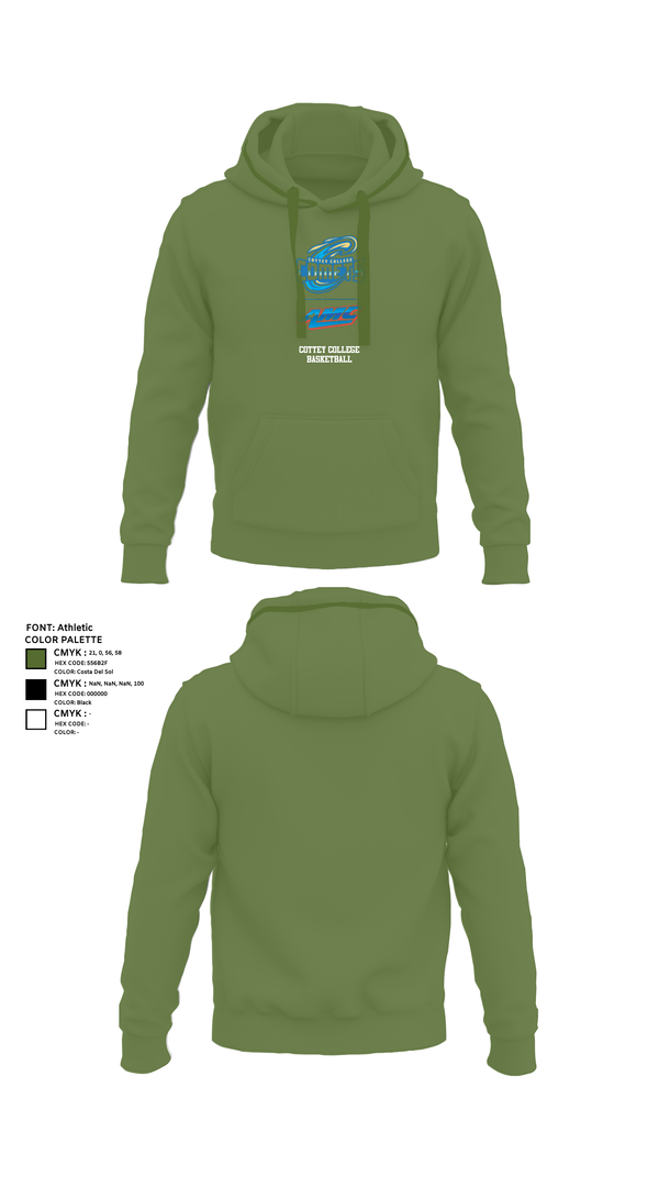 Hoodie, Cottey College Basketball, Women's Basketball, Teamtime, Team time, sublimation, custom sports apparel, team uniforms, spirit wear, spiritwear, sports uniforms, custom shirts, team store, custom team store, fundraiser sports, apparel fundraiser