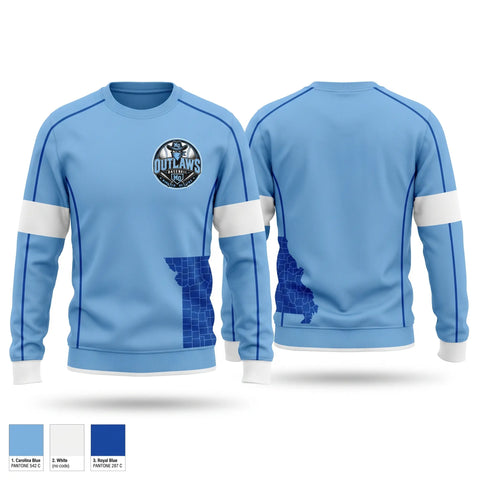 Crew Neck Sweatshirt, Munford Outlaws, Baseball, Teamtime, Team time, sublimation, custom sports apparel, team uniforms, spirit wear, spiritwear, sports uniforms, custom shirts, team store, custom team store, fundraiser sports, apparel fundraiser