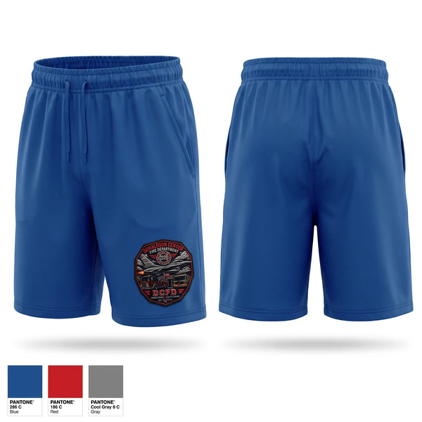 Athletic Shorts With Pockets, Donaldson Center Fire Dept., Fire Department, Teamtime, Team time, sublimation, custom sports apparel, team uniforms, spirit wear, spiritwear, sports uniforms, custom shirts, team store, custom team store, fundraiser sports, apparel fundraiser