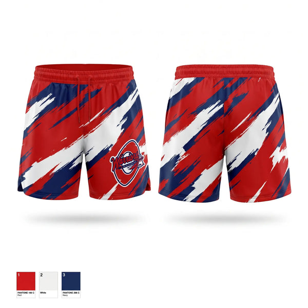 Athletic Shorts With Pockets, Okeeheelee Warriors, Baseball, Teamtime, Team time, sublimation, custom sports apparel, team uniforms, spirit wear, spiritwear, sports uniforms, custom shirts, team store, custom team store, fundraiser sports, apparel fundraiser