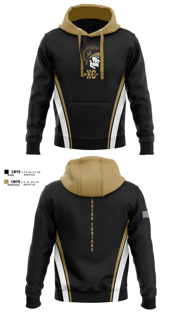 Hoodie, Millington Central High School Cross Country, Cross Country, Teamtime, Team time, sublimation, custom sports apparel, team uniforms, spirit wear, spiritwear, sports uniforms, custom shirts, team store, custom team store, fundraiser sports, apparel fundraiser