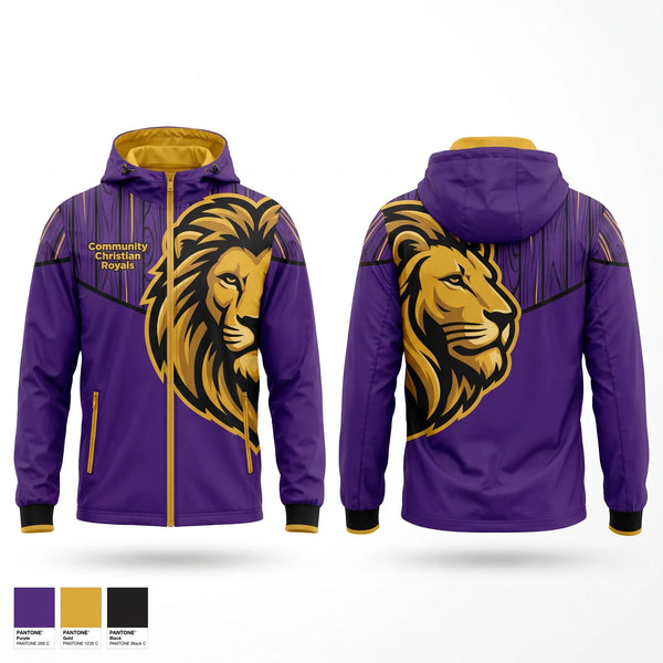 Windbreaker, Community Christian Royals, Baseball, Teamtime, Team time, sublimation, custom sports apparel, team uniforms, spirit wear, spiritwear, sports uniforms, custom shirts, team store, custom team store, fundraiser sports, apparel fundraiser