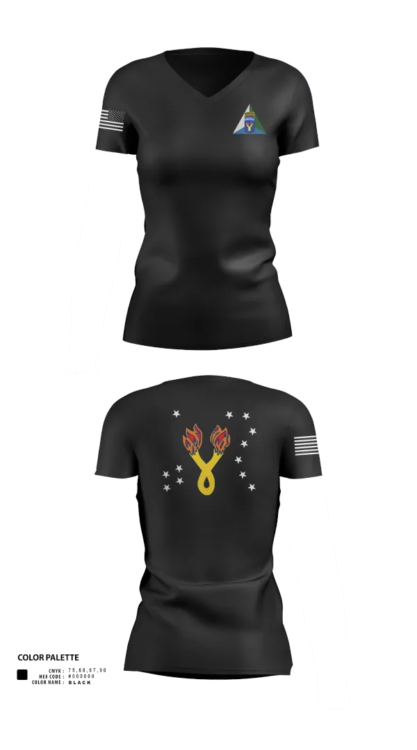 Womens Short Sleeve Vneck Shirt, 196th IN BDE (JPMRC), , Teamtime, Team time, sublimation, custom sports apparel, team uniforms, spirit wear, spiritwear, sports uniforms, custom shirts, team store, custom team store, fundraiser sports, apparel fundraiser