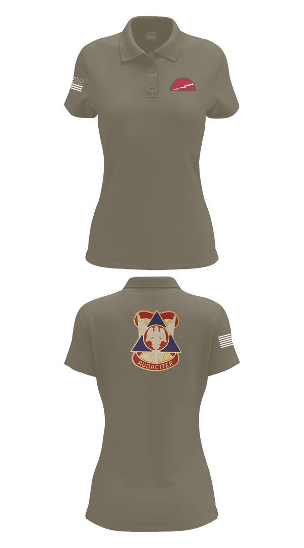 Womens Short Sleeve Performance Polo, 2 MCTD - 78th TD, , Teamtime, Team time, sublimation, custom sports apparel, team uniforms, spirit wear, spiritwear, sports uniforms, custom shirts, team store, custom team store, fundraiser sports, apparel fundraiser