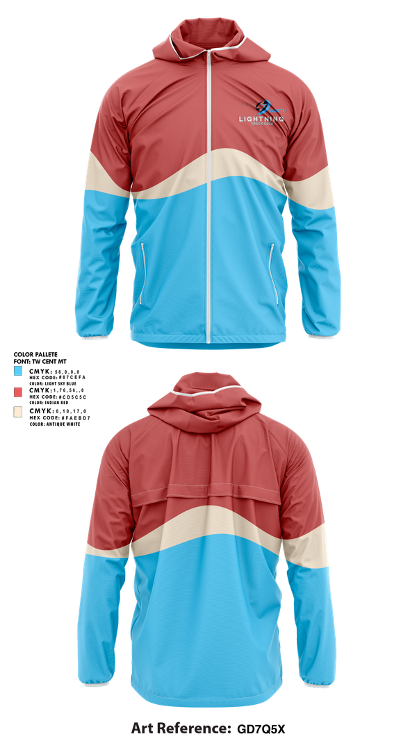 Hoodie, Lightning, Track & Field, Teamtime, Team time, sublimation, custom sports apparel, team uniforms, spirit wear, spiritwear, sports uniforms, custom shirts, team store, custom team store, fundraiser sports, apparel fundraiser
