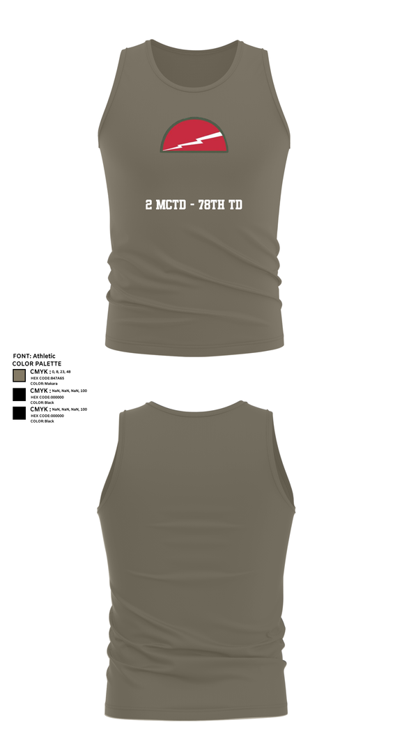 Tank Top, 2 MCTD - 78th TD, , Teamtime, Team time, sublimation, custom sports apparel, team uniforms, spirit wear, spiritwear, sports uniforms, custom shirts, team store, custom team store, fundraiser sports, apparel fundraiser