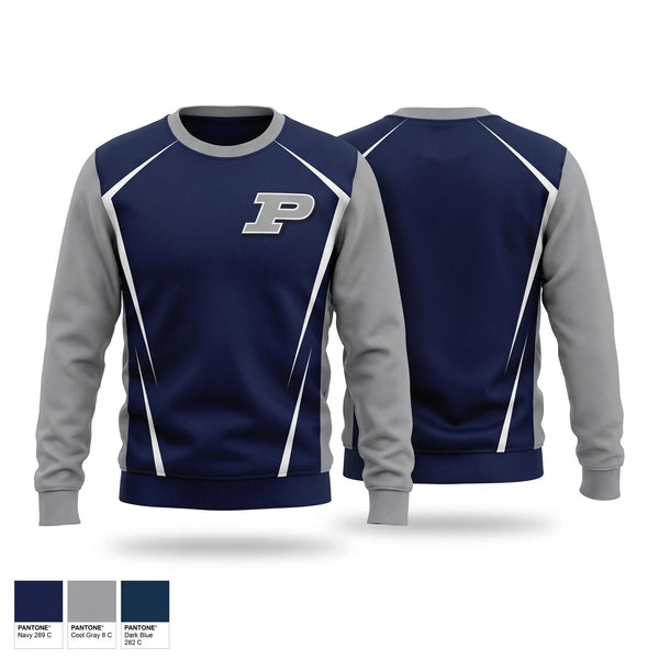 Crew Neck Sweatshirt, Plummer Middle School Basketball, Men's Basketball, Teamtime, Team time, sublimation, custom sports apparel, team uniforms, spirit wear, spiritwear, sports uniforms, custom shirts, team store, custom team store, fundraiser sports, apparel fundraiser