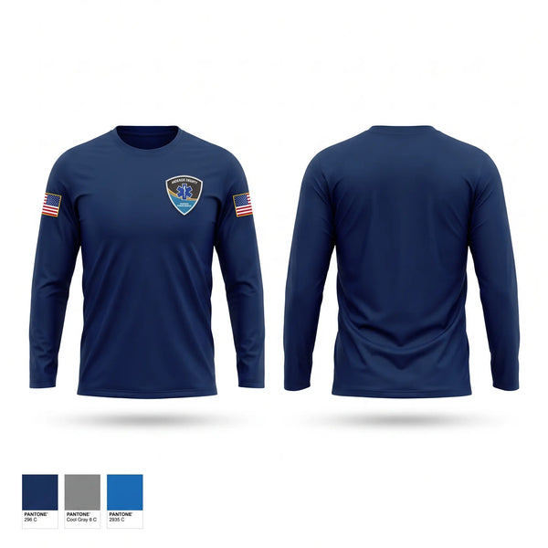 Long Sleeve Performance Shirt, Jackson county ems, EMS/EMT, Teamtime, Team time, sublimation, custom sports apparel, team uniforms, spirit wear, spiritwear, sports uniforms, custom shirts, team store, custom team store, fundraiser sports, apparel fundraiser