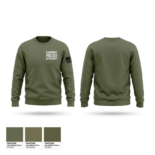Crew Neck Sweatshirt, Fairmont Police Department, Police, Teamtime, Team time, sublimation, custom sports apparel, team uniforms, spirit wear, spiritwear, sports uniforms, custom shirts, team store, custom team store, fundraiser sports, apparel fundraiser