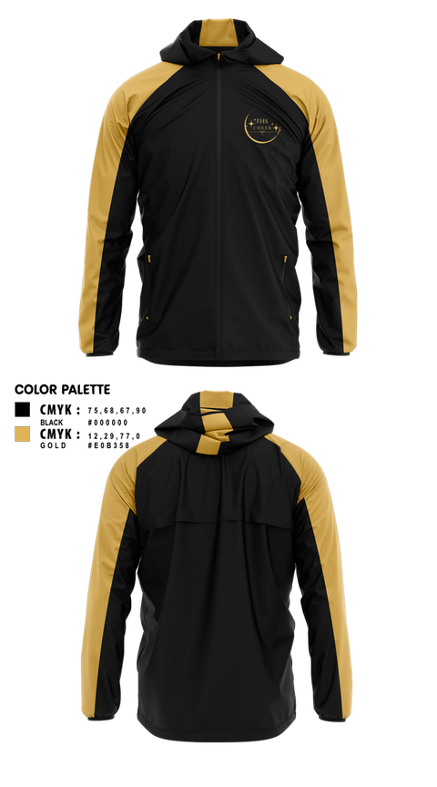 Windbreaker, Fredericktown High School Cheerleading, Cheer, Teamtime, Team time, sublimation, custom sports apparel, team uniforms, spirit wear, spiritwear, sports uniforms, custom shirts, team store, custom team store, fundraiser sports, apparel fundraiser