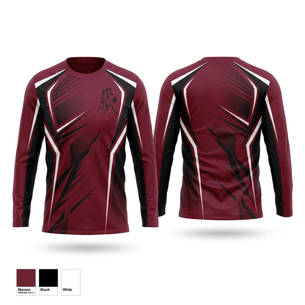 Long Sleeve Performance Shirt, Mustangs, Women's Basketball, Teamtime, Team time, sublimation, custom sports apparel, team uniforms, spirit wear, spiritwear, sports uniforms, custom shirts, team store, custom team store, fundraiser sports, apparel fundraiser