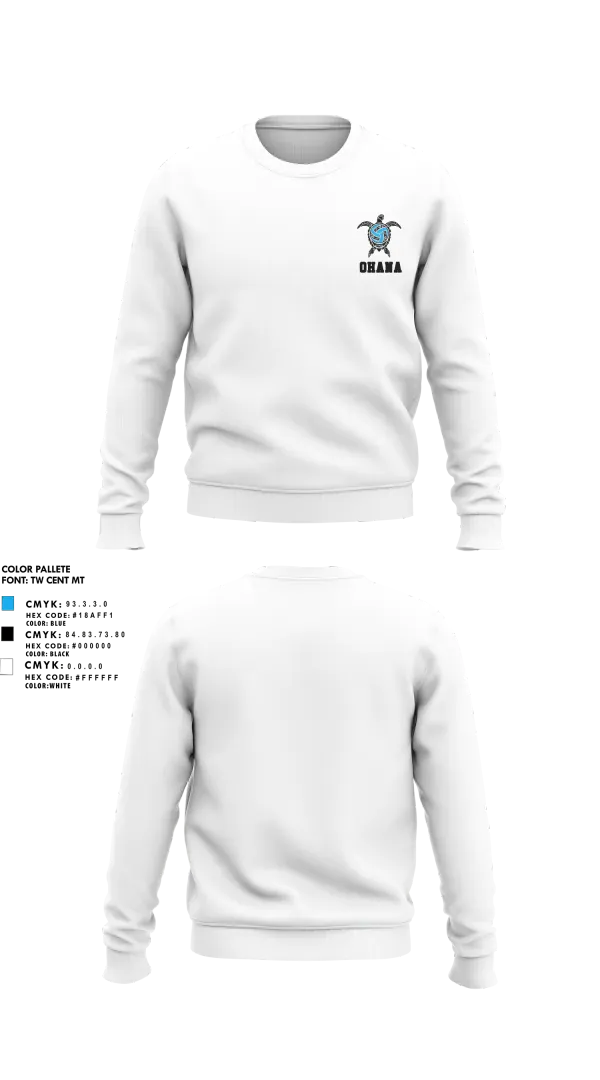 Crew Neck Sweatshirt, Ohana Volleyball, Women's Volleyball, Teamtime, Team time, sublimation, custom sports apparel, team uniforms, spirit wear, spiritwear, sports uniforms, custom shirts, team store, custom team store, fundraiser sports, apparel fundraiser