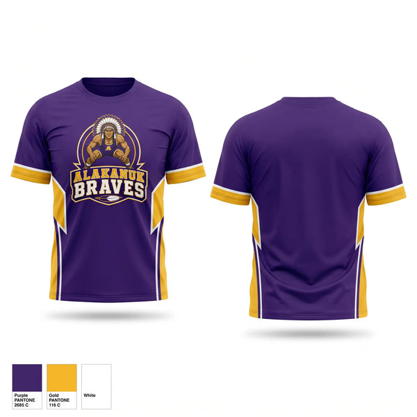 Short Sleeve Performance Shirt, Alakanuk Braves, Wrestling, Teamtime, Team time, sublimation, custom sports apparel, team uniforms, spirit wear, spiritwear, sports uniforms, custom shirts, team store, custom team store, fundraiser sports, apparel fundraiser