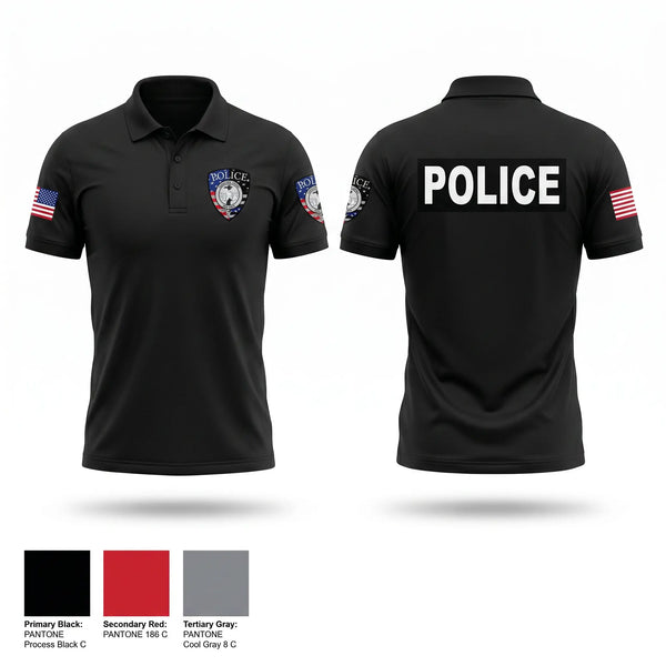 Short Sleeve Performance Polo, Laurens Police, Police, Teamtime, Team time, sublimation, custom sports apparel, team uniforms, spirit wear, spiritwear, sports uniforms, custom shirts, team store, custom team store, fundraiser sports, apparel fundraiser