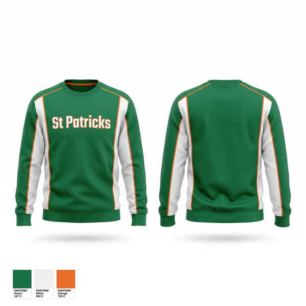 Crew Neck Sweatshirt, St. Patrick’s, Men's Basketball, Teamtime, Team time, sublimation, custom sports apparel, team uniforms, spirit wear, spiritwear, sports uniforms, custom shirts, team store, custom team store, fundraiser sports, apparel fundraiser