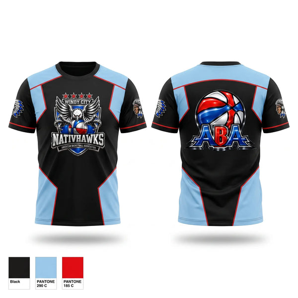 Short Sleeve Performance Shirt, Windy City NativHawks, Men's Basketball, Teamtime, Team time, sublimation, custom sports apparel, team uniforms, spirit wear, spiritwear, sports uniforms, custom shirts, team store, custom team store, fundraiser sports, apparel fundraiser