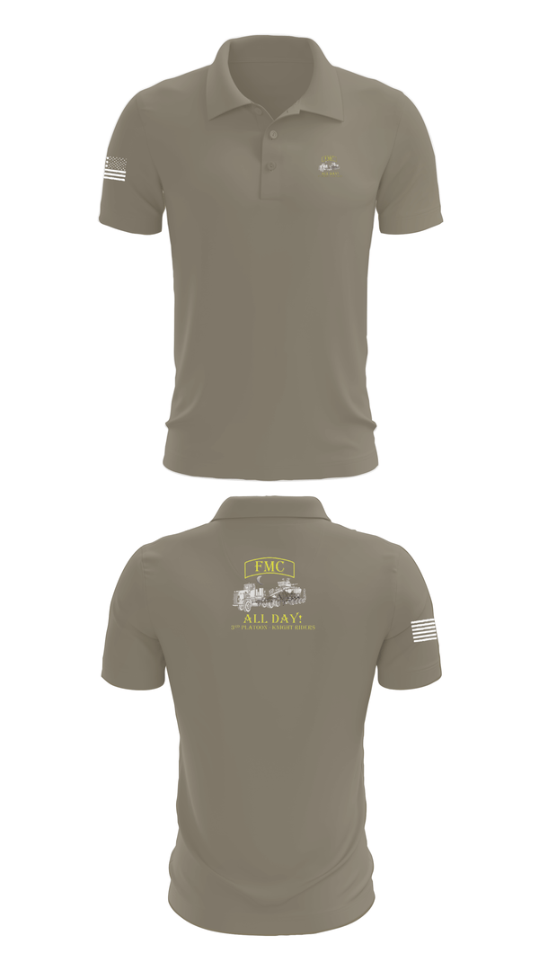 Short Sleeve Performance Polo, 2TC, Army, Teamtime, Team time, sublimation, custom sports apparel, team uniforms, spirit wear, spiritwear, sports uniforms, custom shirts, team store, custom team store, fundraiser sports, apparel fundraiser