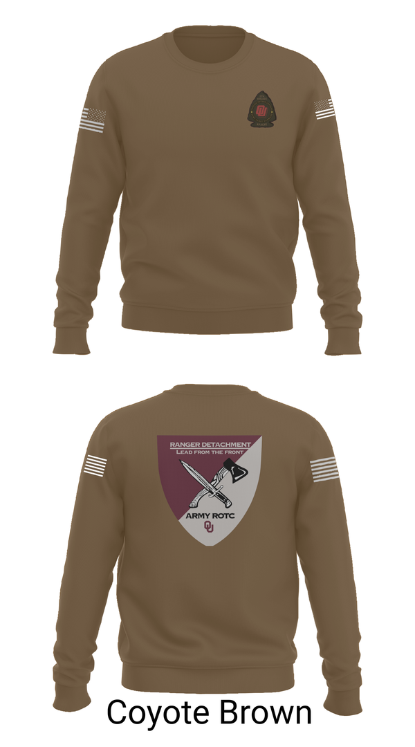 Crew Neck Sweatshirt, FY 25-26 OU RC, Army, Teamtime, Team time, sublimation, custom sports apparel, team uniforms, spirit wear, spiritwear, sports uniforms, custom shirts, team store, custom team store, fundraiser sports, apparel fundraiser