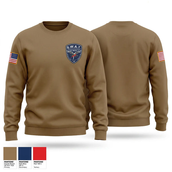 Crew Neck Sweatshirt, Maumelle SWAT, Police, Teamtime, Team time, sublimation, custom sports apparel, team uniforms, spirit wear, spiritwear, sports uniforms, custom shirts, team store, custom team store, fundraiser sports, apparel fundraiser