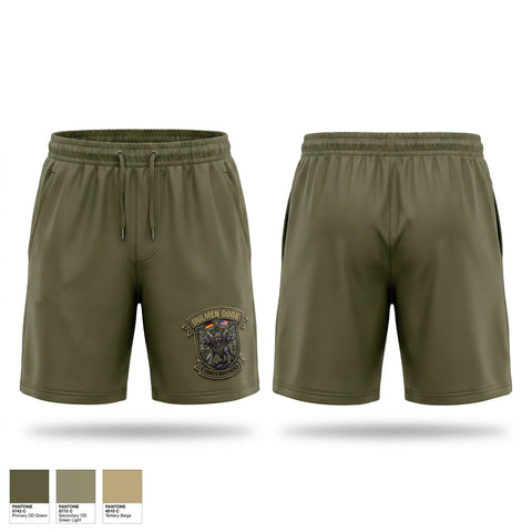 Athletic Shorts With Pockets, Dulmen DES, Army, Teamtime, Team time, sublimation, custom sports apparel, team uniforms, spirit wear, spiritwear, sports uniforms, custom shirts, team store, custom team store, fundraiser sports, apparel fundraiser