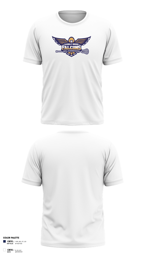 Short Sleeve Performance Shirt, Saddle Brook Falcons Lacrosse, Men's Lacrosse, Teamtime, Team time, sublimation, custom sports apparel, team uniforms, spirit wear, spiritwear, sports uniforms, custom shirts, team store, custom team store, fundraiser sports, apparel fundraiser