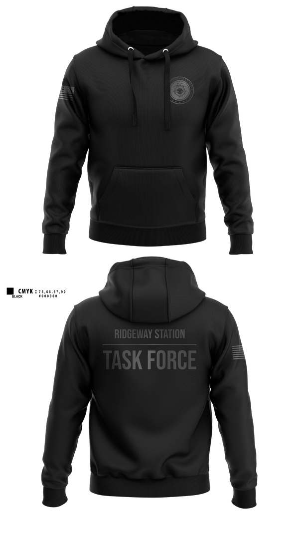 Hoodie, Ridgeway Station Task Force, Police, Teamtime, Team time, sublimation, custom sports apparel, team uniforms, spirit wear, spiritwear, sports uniforms, custom shirts, team store, custom team store, fundraiser sports, apparel fundraiser