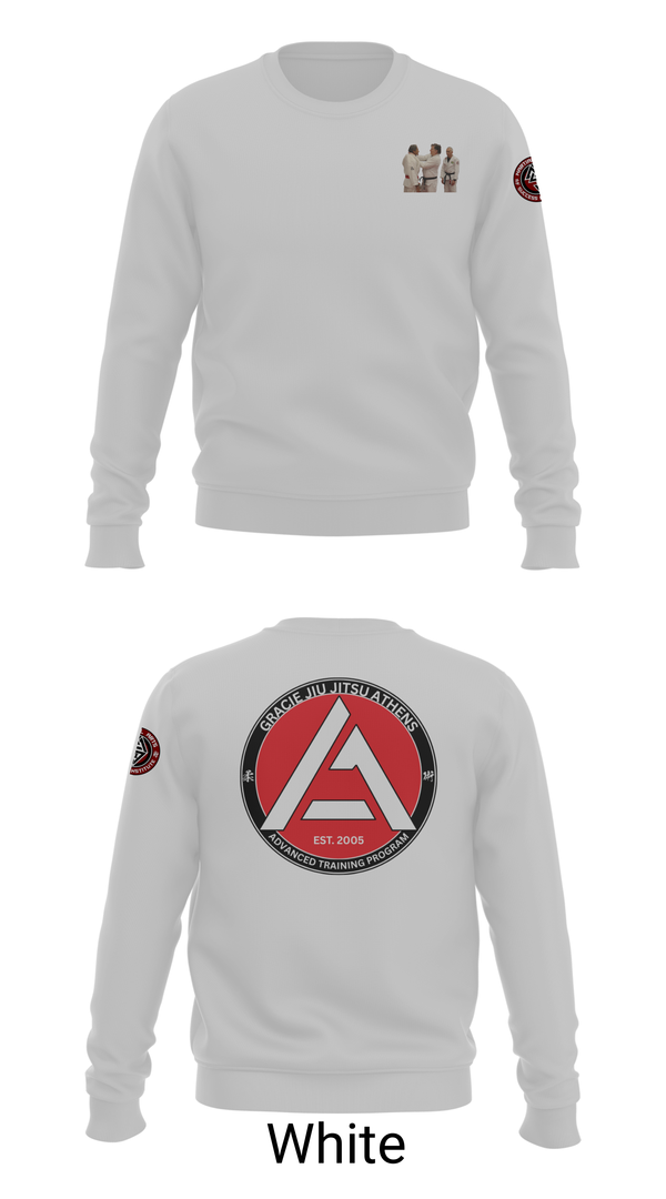 Crew Neck Sweatshirt, Gracie JiuJitsu Athens, , Teamtime, Team time, sublimation, custom sports apparel, team uniforms, spirit wear, spiritwear, sports uniforms, custom shirts, team store, custom team store, fundraiser sports, apparel fundraiser
