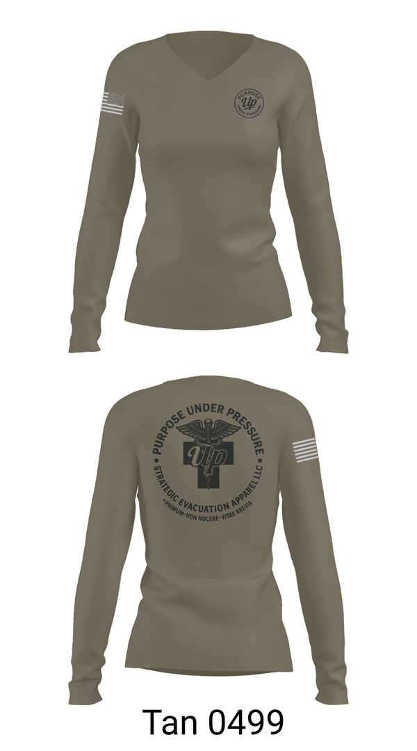 Womens Long Sleeve Vneck Shirt, 439th AES, , Teamtime, Team time, sublimation, custom sports apparel, team uniforms, spirit wear, spiritwear, sports uniforms, custom shirts, team store, custom team store, fundraiser sports, apparel fundraiser