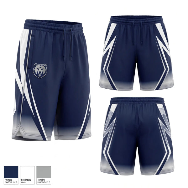 Athletic Shorts With Pockets, The Bear, Softball, Teamtime, Team time, sublimation, custom sports apparel, team uniforms, spirit wear, spiritwear, sports uniforms, custom shirts, team store, custom team store, fundraiser sports, apparel fundraiser