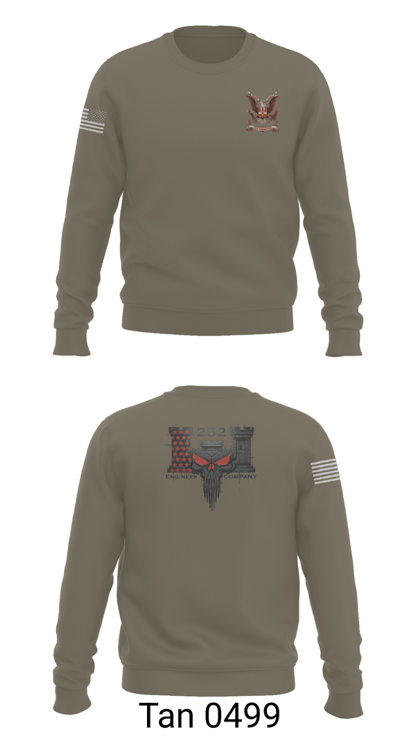 Crew Neck Sweatshirt, 252 ENG CO, National Guard, Teamtime, Team time, sublimation, custom sports apparel, team uniforms, spirit wear, spiritwear, sports uniforms, custom shirts, team store, custom team store, fundraiser sports, apparel fundraiser