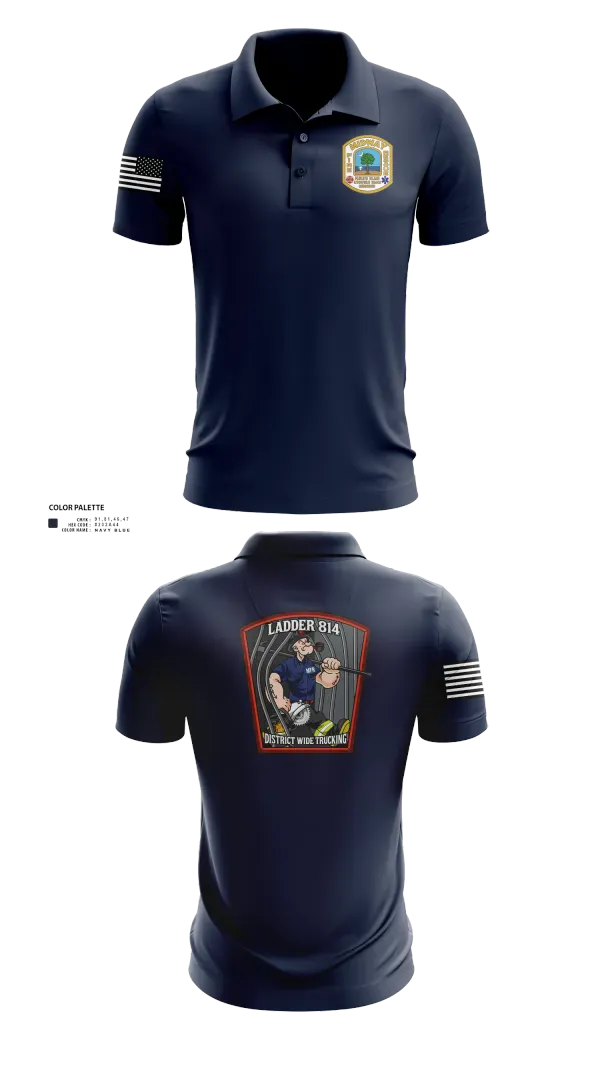 Short Sleeve Performance Polo, 814 truck, Fire Department, Teamtime, Team time, sublimation, custom sports apparel, team uniforms, spirit wear, spiritwear, sports uniforms, custom shirts, team store, custom team store, fundraiser sports, apparel fundraiser