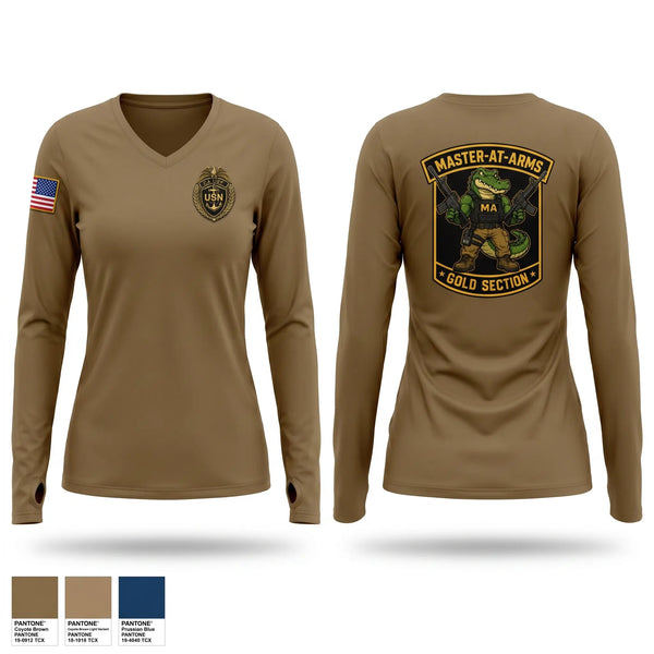Womens Long Sleeve Vneck Shirt, NAVSTA MAYPORT, Navy, Teamtime, Team time, sublimation, custom sports apparel, team uniforms, spirit wear, spiritwear, sports uniforms, custom shirts, team store, custom team store, fundraiser sports, apparel fundraiser