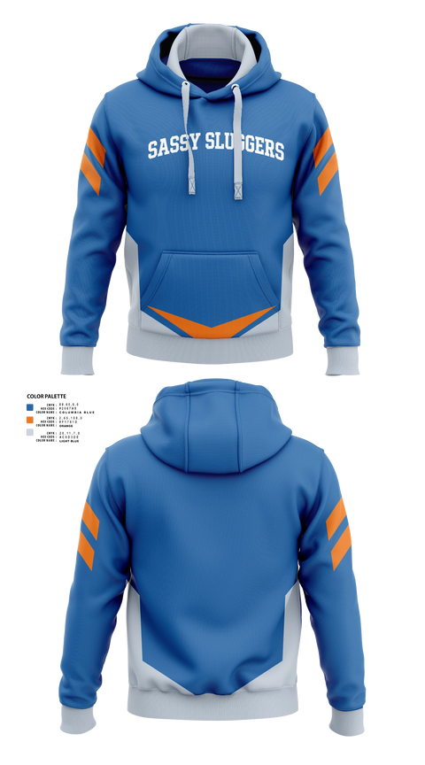 Hoodie, Sassy sluggers, Softball, Teamtime, Team time, sublimation, custom sports apparel, team uniforms, spirit wear, spiritwear, sports uniforms, custom shirts, team store, custom team store, fundraiser sports, apparel fundraiser