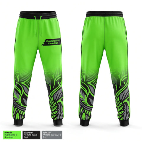 Sweatpants, Capalot Cones Basketball, Men's Basketball, Teamtime, Team time, sublimation, custom sports apparel, team uniforms, spirit wear, spiritwear, sports uniforms, custom shirts, team store, custom team store, fundraiser sports, apparel fundraiser