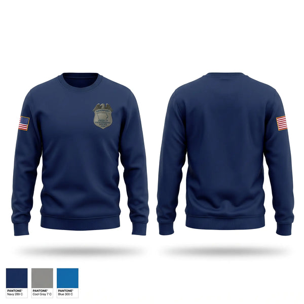 Crew Neck Sweatshirt, Davenport Union of Professional Police, Police, Teamtime, Team time, sublimation, custom sports apparel, team uniforms, spirit wear, spiritwear, sports uniforms, custom shirts, team store, custom team store, fundraiser sports, apparel fundraiser