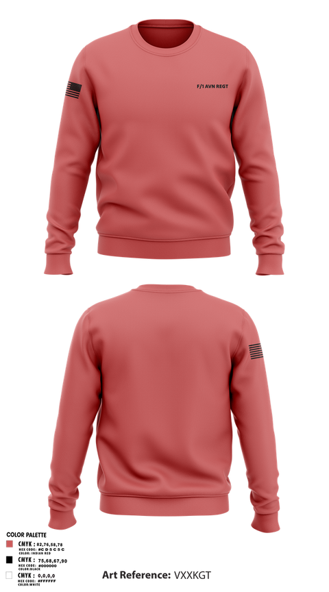 Crew Neck Sweatshirt, F/1 AVN REGT, , Teamtime, Team time, sublimation, custom sports apparel, team uniforms, spirit wear, spiritwear, sports uniforms, custom shirts, team store, custom team store, fundraiser sports, apparel fundraiser