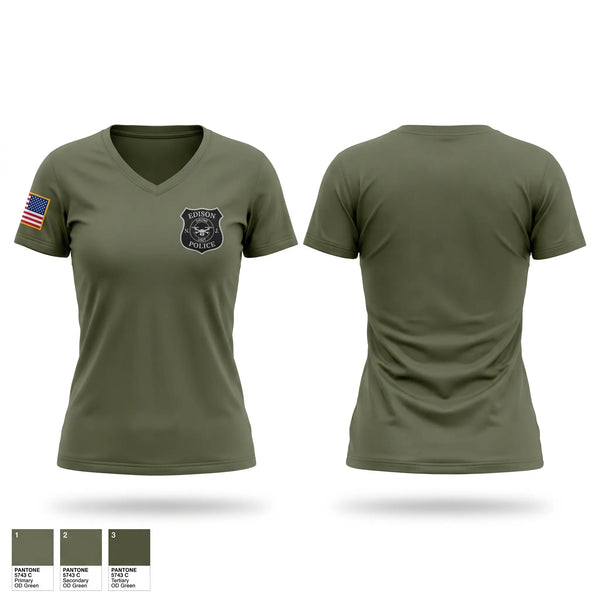 Womens Short Sleeve Vneck Shirt, DRONE, Police, Teamtime, Team time, sublimation, custom sports apparel, team uniforms, spirit wear, spiritwear, sports uniforms, custom shirts, team store, custom team store, fundraiser sports, apparel fundraiser