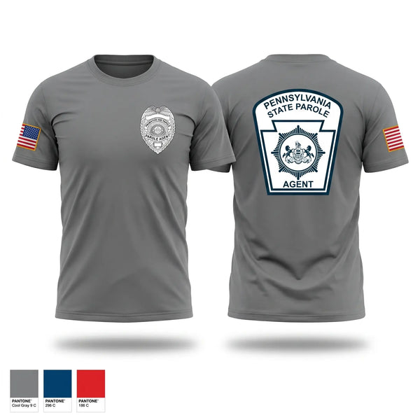 Old School Cotton Feel Shirt, PA State Parole Pittsburgh District, Police, Teamtime, Team time, sublimation, custom sports apparel, team uniforms, spirit wear, spiritwear, sports uniforms, custom shirts, team store, custom team store, fundraiser sports, apparel fundraiser
