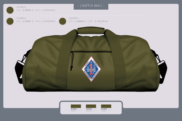 Duffle Bag, 1st Combat Engineer Battalion, , Teamtime, Team time, sublimation, custom sports apparel, team uniforms, spirit wear, spiritwear, sports uniforms, custom shirts, team store, custom team store, fundraiser sports, apparel fundraiser