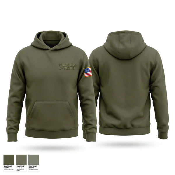 Hoodie, 1st battalion 6th marines, Marines, Teamtime, Team time, sublimation, custom sports apparel, team uniforms, spirit wear, spiritwear, sports uniforms, custom shirts, team store, custom team store, fundraiser sports, apparel fundraiser