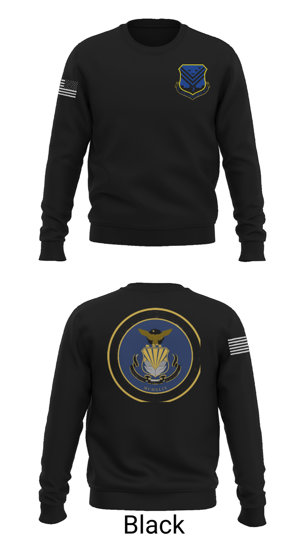 Crew Neck Sweatshirt, 116th Air Control Wing, Air Force, Teamtime, Team time, sublimation, custom sports apparel, team uniforms, spirit wear, spiritwear, sports uniforms, custom shirts, team store, custom team store, fundraiser sports, apparel fundraiser