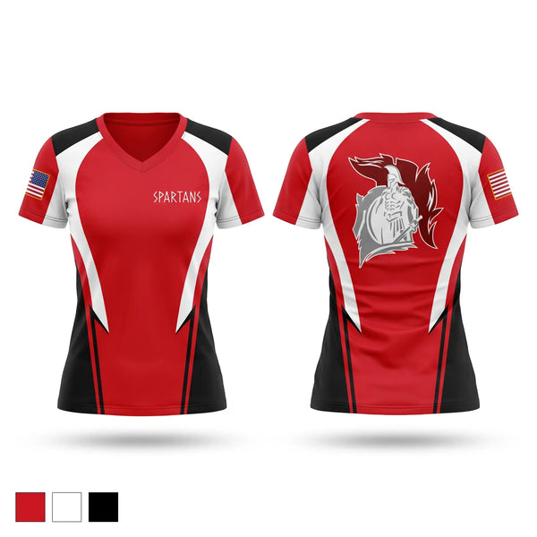 Womens Short Sleeve Vneck Shirt, HHBN/8th Army, Army, Teamtime, Team time, sublimation, custom sports apparel, team uniforms, spirit wear, spiritwear, sports uniforms, custom shirts, team store, custom team store, fundraiser sports, apparel fundraiser