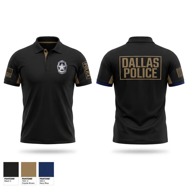 Short Sleeve Performance Polo, Dallas Police Department, Police, Teamtime, Team time, sublimation, custom sports apparel, team uniforms, spirit wear, spiritwear, sports uniforms, custom shirts, team store, custom team store, fundraiser sports, apparel fundraiser