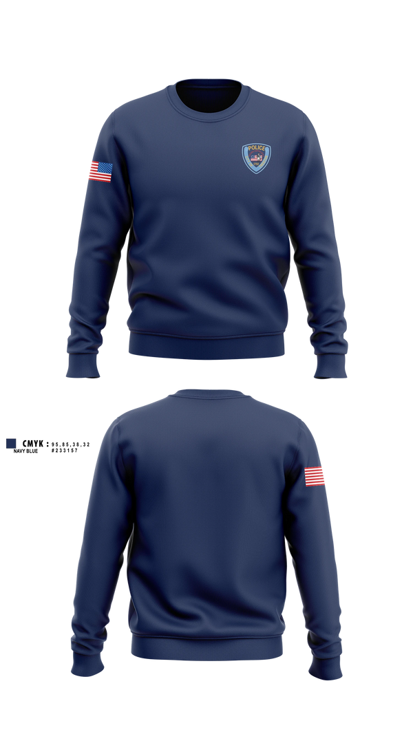 Crew Neck Sweatshirt, Trenton Police Department, Police, Teamtime, Team time, sublimation, custom sports apparel, team uniforms, spirit wear, spiritwear, sports uniforms, custom shirts, team store, custom team store, fundraiser sports, apparel fundraiser