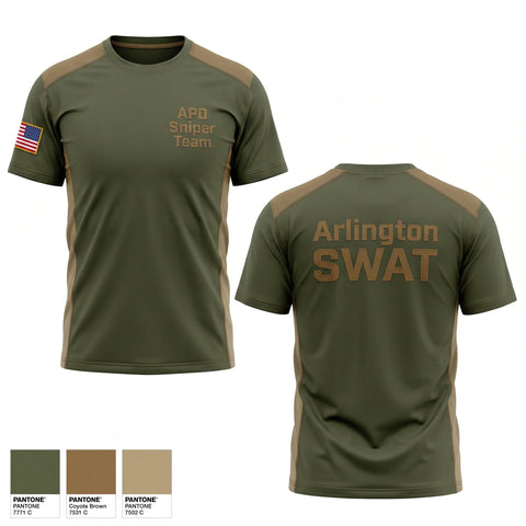Old School Cotton Feel Shirt, APD Sniper Team, Police, Teamtime, Team time, sublimation, custom sports apparel, team uniforms, spirit wear, spiritwear, sports uniforms, custom shirts, team store, custom team store, fundraiser sports, apparel fundraiser